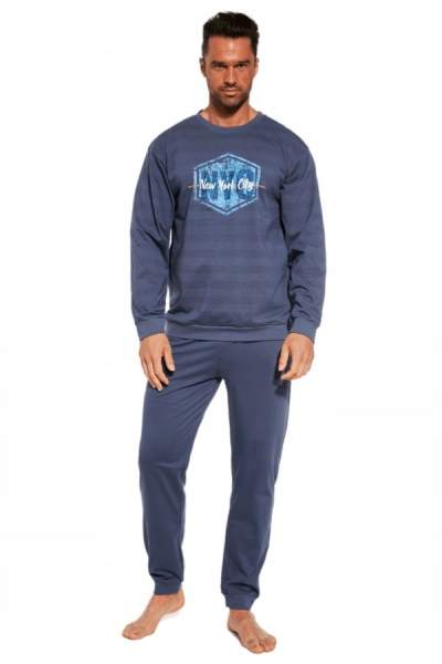 Cornette 308/250 Пижама муж. футб.длин.рук. брюки XXL синий City