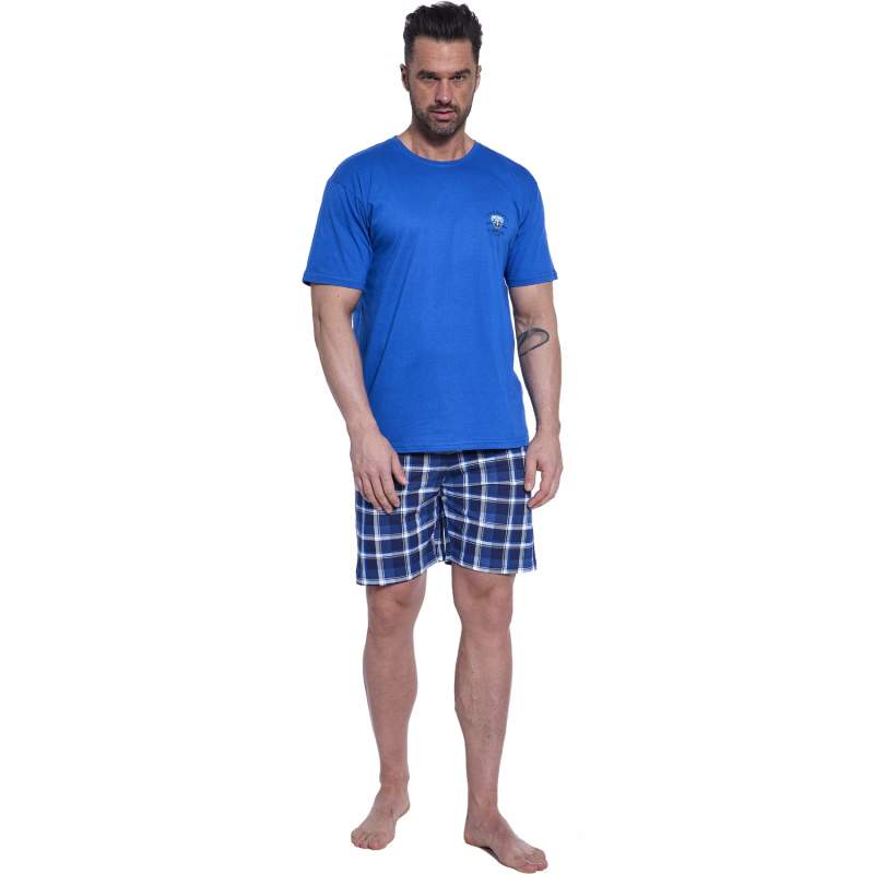 Піжама (футболка + шорти) чоловіча бавовняна Cornette Mens sleepwear 326-187 A25 XL Синя (5902458260539)