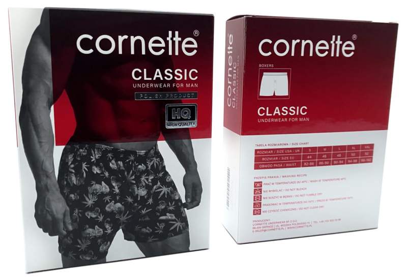 Жіночі труси-боксери чоловічі Cornette 001-180 Classic A25 M Темно синие (5902458266340)