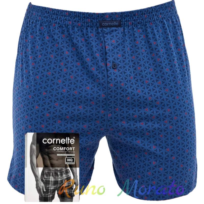 Жіночі труси шорти чоловічі бавовняні Cornette 008-327 Comfort B25 3-5XL 4XL Сині (5902458267798)