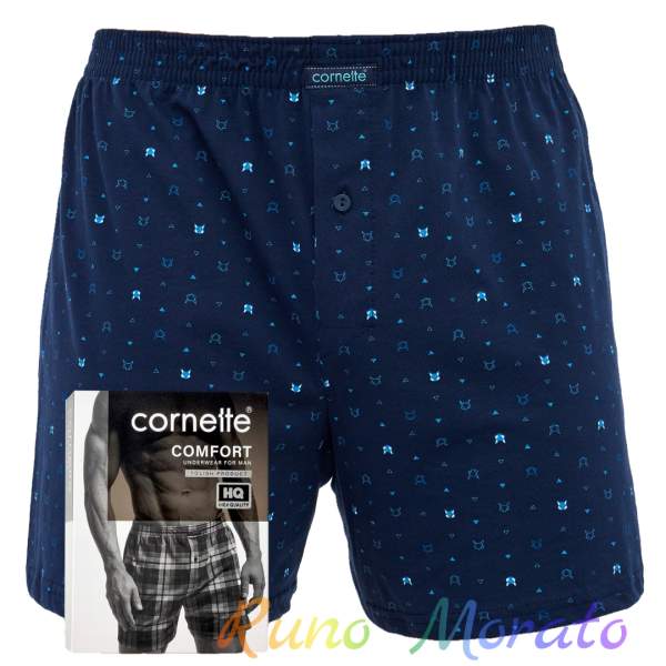Жіночі труси-шорти чоловічі бавовняні Cornette 002-328 Comfort B25 XXL Темно-сині (5902458268016)