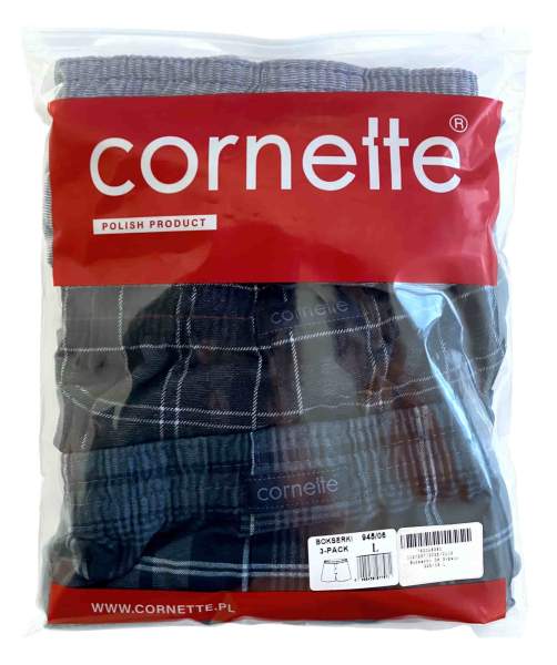 Набір трусів-шортів чоловічих сімейних бавовняних Cornette 945/06 Comfort L 3 шт